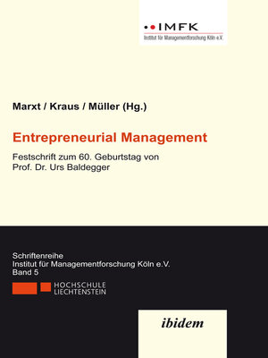 cover image of Entrepreneurial Management